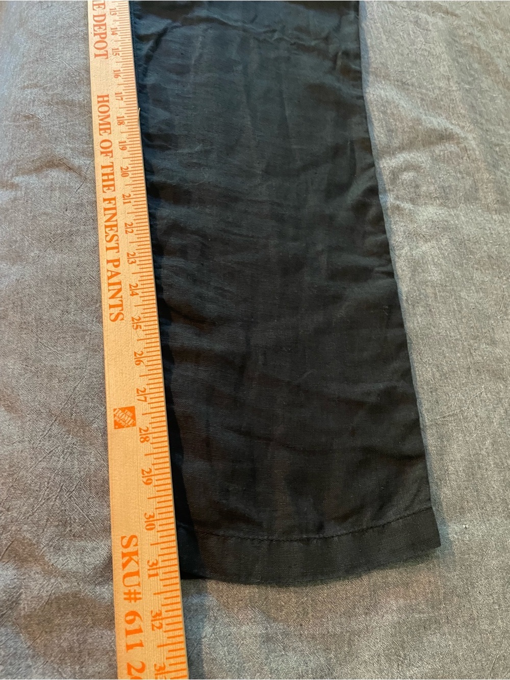 Claudio Milano Men's Linen Pants Black Size 31 - Picture 4 of 5